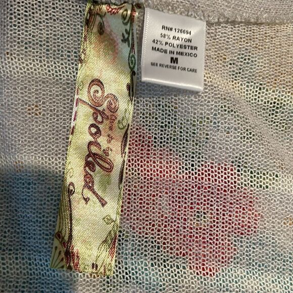 (3/$15) Live To Be Spoiled cardigan sweater size medium - Picture 6 of 9